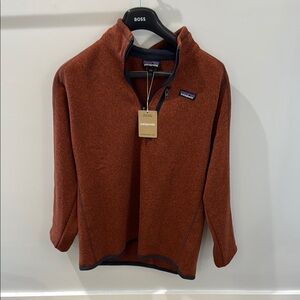 Patagonia Brown Zip Up Fleece Sweater